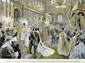 Coronation of Tsar Nicholas II at the Cathedral of the Assumption of Moscow in 1894 Coronation of Tsar Nicholas II at the Cathedral of the Assumption of Moscow in 1894