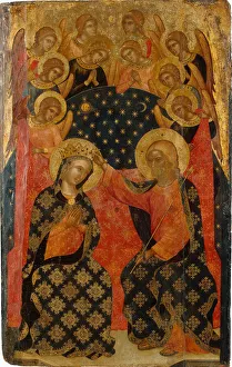 Hope Prints: The Coronation of the Virgin, 1360s. Artist: Caterino Veneziano I (active 1362-1382)