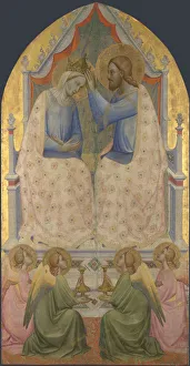 The Coronation of the Virgin, 1380s. Artist: Gaddi, Agnolo (1350-1396) The Coronation of the Virgin, 1380s. Artist: Gaddi, Agnolo (1350-1396)