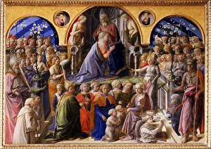 The Coronation of the Virgin, Between 1439 and 1447. Artist: Lippi, Fra Filippo (1406-1469) The Coronation of the Virgin, Between 1439 and 1447. Artist: Lippi, Fra Filippo (1406-1469)