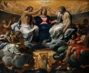 Dove Prints: The Coronation of the Virgin, after 1595. Creator: Annibale Carracci
