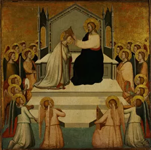 Gnadenstuhl Gallery: The Coronation of the Virgin. Artist: Maso di Banco (?-1348)