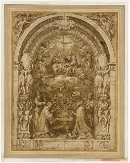 Lead White Prints: Coronation of the Virgin, with the Martyrdom of Saint Lawrence