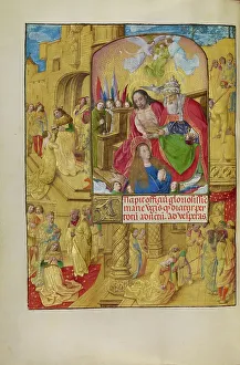 God The Father Prints: The Coronation of the Virgin; Spinola Hours