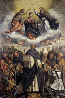 Dominican Prints: Coronation of the Virgin and St