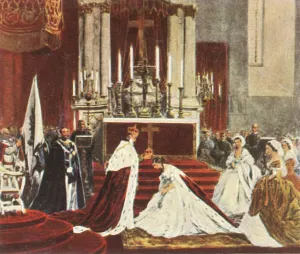 Symbolic Prints: Coronation of Wilhelm I in Konigsberg, 18 October 1861, (1936). Creator: Unknown