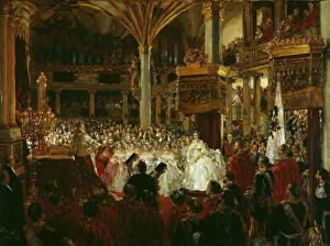 The Coronation of William I as King of Prussia at Konigsberg Castle in 1861, 1861