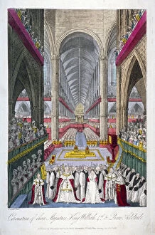 Adelaide Of Saxe Coburg Meiningen Gallery: Coronation of William IV and Queen Adelaides in Westminster Abbey, London, 1831