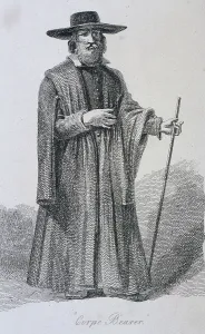 John Thomas Prints: Corpe Bearer, [sic], c1665, Cries of London, (c1819?). Artist: John Thomas Smith