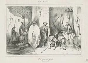 Camps Alexander G De Prints: Un corps de garde peint par Decamps, 19th century. Creator: Honore Daumier