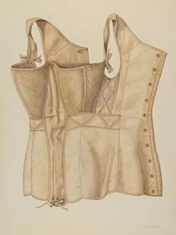 Underwear Collection: Corset, c. 1937. Creator: Frank McEntee
