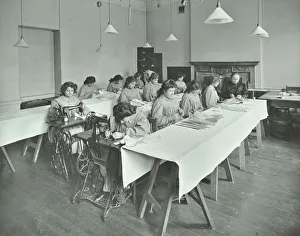 Bloomsbury Prints: Corset making class, Bloomsbury Trade School for Girls, London, 1911