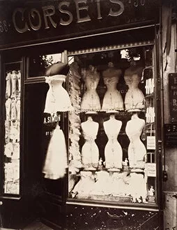 Undergarments Collection: Corsets. Boulevard de Strasbourg, 1912. Artist: Atget, Eugene (1857-1927)