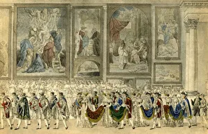Palais Du Louvre Prints: Cortege nuptial de Napoleon et de Marie Louise d Autriche, 1810, (1921)