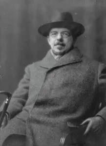 Cortissoz, Royal, Mr. portrait photograph, 1916 Apr. 10. Creator: Arnold Genthe