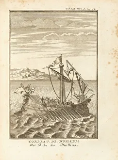 Natural Philosophy Prints: Corvus (boarding drawbridge) of Gaius Duilius