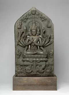 Collection: Cosmic Form of Shiva (Sadashiva), Pala period, c. 11th century. Creator: Unknown