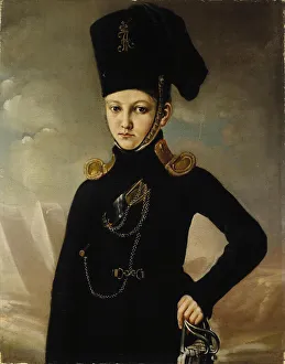 Cossack of the 1st Mounted Cossack Regiment Count M. A. Dmitriev-Mamonov, First quarter of 19th centu Artist: Anonymous