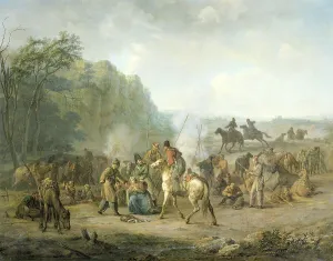 Bivouac Prints: Cossack Bivouac, 1813, 1813-1814. Creator: Louis Moritz