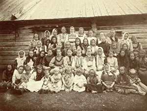 Cossack Girls, 1909. Creator: Nikolai Georgievich Katanaev