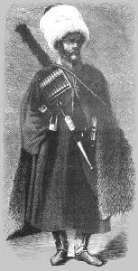 Bates Hw Prints: Cossack of the Line; The Caucasus, 1875. Creator: Unknown