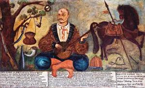 Little Russia Prints: Cossack Mamay. Artist: Anonymous