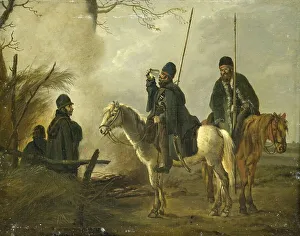 Outpost Prints: Cossack Outpost in 1813, 1813-1815. Creator: Pieter Gerardus van Os