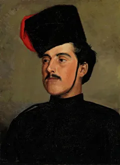 Schjerfbeck Helene Prints: The Cossack (The Beautiful Cossack), 1878. Creator: Helene Schjerfbeck