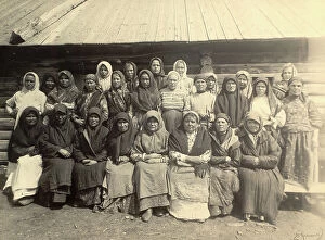 Shawl Collection: Cossack women are women, 1909. Creator: Nikolai Georgievich Katanaev
