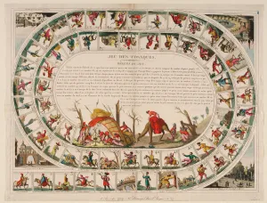 Cossacks Game, 1815. Artist: Genty, Jean-Baptiste (1767-1824) Cossacks Game, 1815. Artist: Genty, Jean-Baptiste (1767-1824)