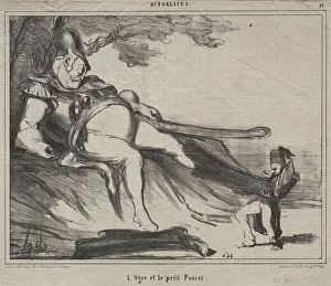 Honoredaumier French Prints: The Cossacks for laughter (plate 61): The ogre and his little Tom Thumb, 1854. Creator