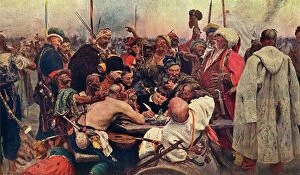 The Cossacks Reply to the Sultan (Zaporozhtsy), c1890, (1939). Creator: Il'ya Repin