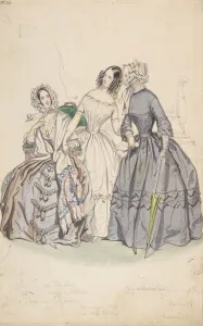 Numa Prints: Costume Design, 1836-37. Creator: Numa Bassaget