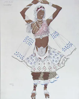 Costume design for the Ballet Blue God by R. Hahn, 1912. Artist: Bakst, Leon (1866-1924)