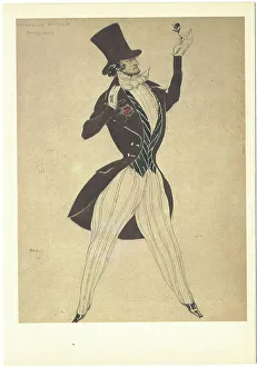 Costume design for the ballet Carnaval by R. Schumann, 1910. Artist: Bakst, Leon (1866-1924)