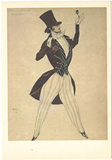 Fokine Collection: Costume design for the ballet Carnaval by R. Schumann, 1910. Artist: Bakst, Leon (1866-1924)