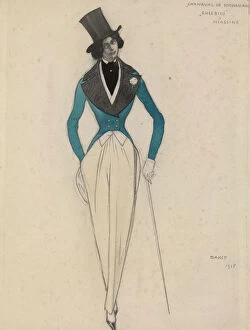 Léon 1866 1924 Collection: Costume design for the ballet Carnaval by R. Schumann, 1915