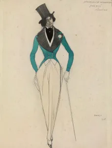 Léon 1866 1924 Collection: Costume design for the ballet Carnaval by R. Schumann, 1915