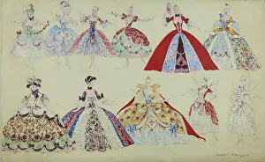 Williams Prints: Costume design for the ballet Cinderella by Sergei Prokofiev