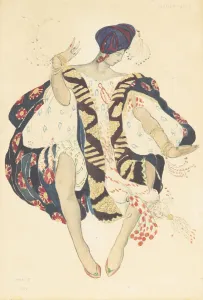 Léon 1866 1924 Collection: Costume design for the ballet Cleopatra by A. Arensky, 1910