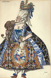 Léon 1866 1924 Collection: Costume design for the ballet The Good-Humoured Ladies by Scarlatti, 1916