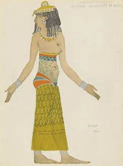 Costume design for the ballet Helene de Sparte by E. Verhaeren and D. de Severac. Artist: Bakst, Leon (1866-1924)