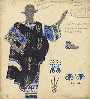 Léon 1866 1924 Collection: Costume design for the ballet Helene de Sparte by E. Verhaeren and D. de Severac