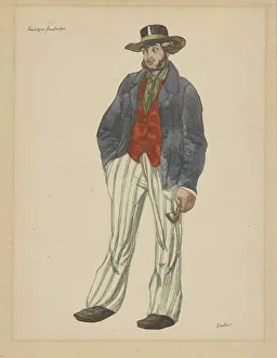 Lon 1866 1924 Prints: Costume design for the ballet La Boutique Fantasque. Creator: Bakst, Léon (1866-1924)
