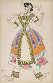 Chopin Gallery: Costume design for the Ballet La Nuit ensorcelee by F. Chopin and L. Aubert, 1923