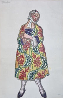 Goldoni Gallery: Costume design for the ballet Le donne di buon umore by C. Goldoni, 1917