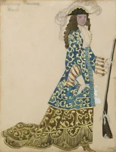 Costume design for the ballet Sleeping Beauty by P. Tchaikovsky, 1921