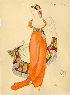 1928 Prints: Costume design for the comedy Woe from Wit by A