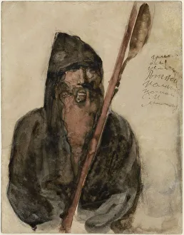 Costume Design for Feodor Chaliapin (1873-1938) in the opera Rogneda by Alexander Serov, 1897