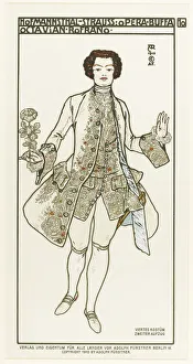 Costume Design for the opera Der Rosenkavalier (The Knight of the Rose Costume Design for the opera Der Rosenkavalier (The Knight of the Rose